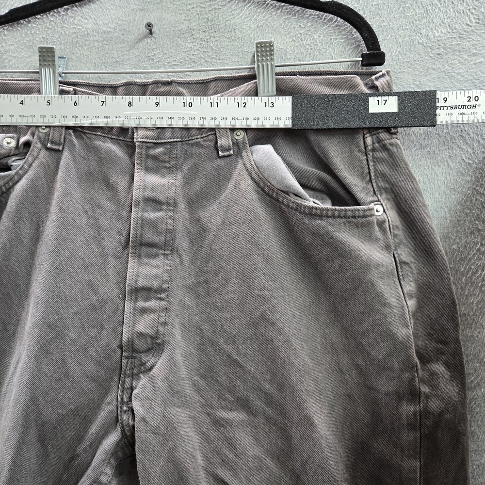 VINTAGE Levi's 501 Men Jeans 38X34 Gray Denim Original‎ Fit Straight Leg Y2K USA - Picture 8 of 15